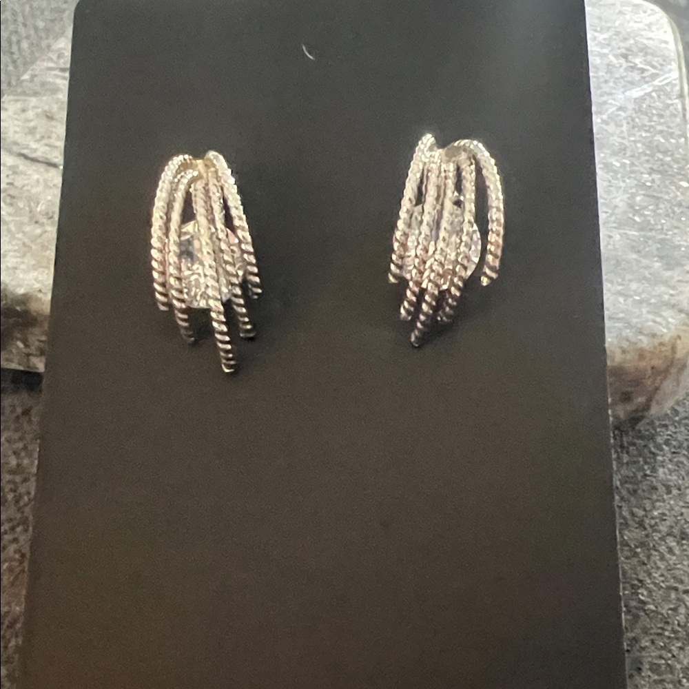 Elegant Silver tone Women's Earrings - Picture 2 of 3